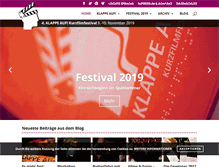 Tablet Screenshot of klappe-auf.com